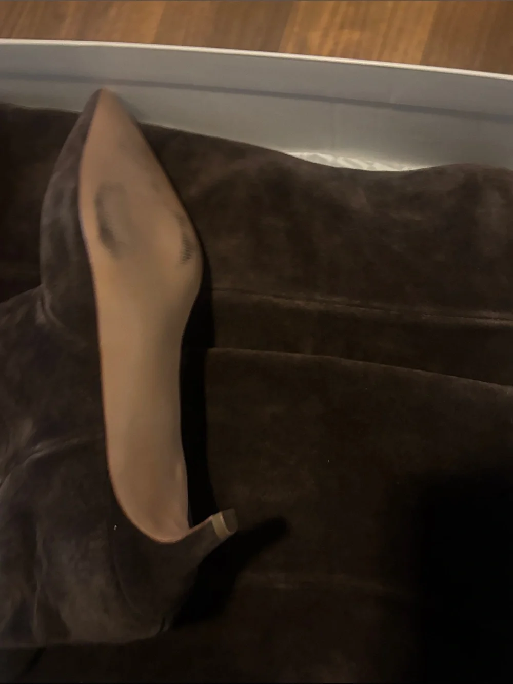 Steve Madden Dark Brown Suede Over-the-Knee Kitten Heel Boots